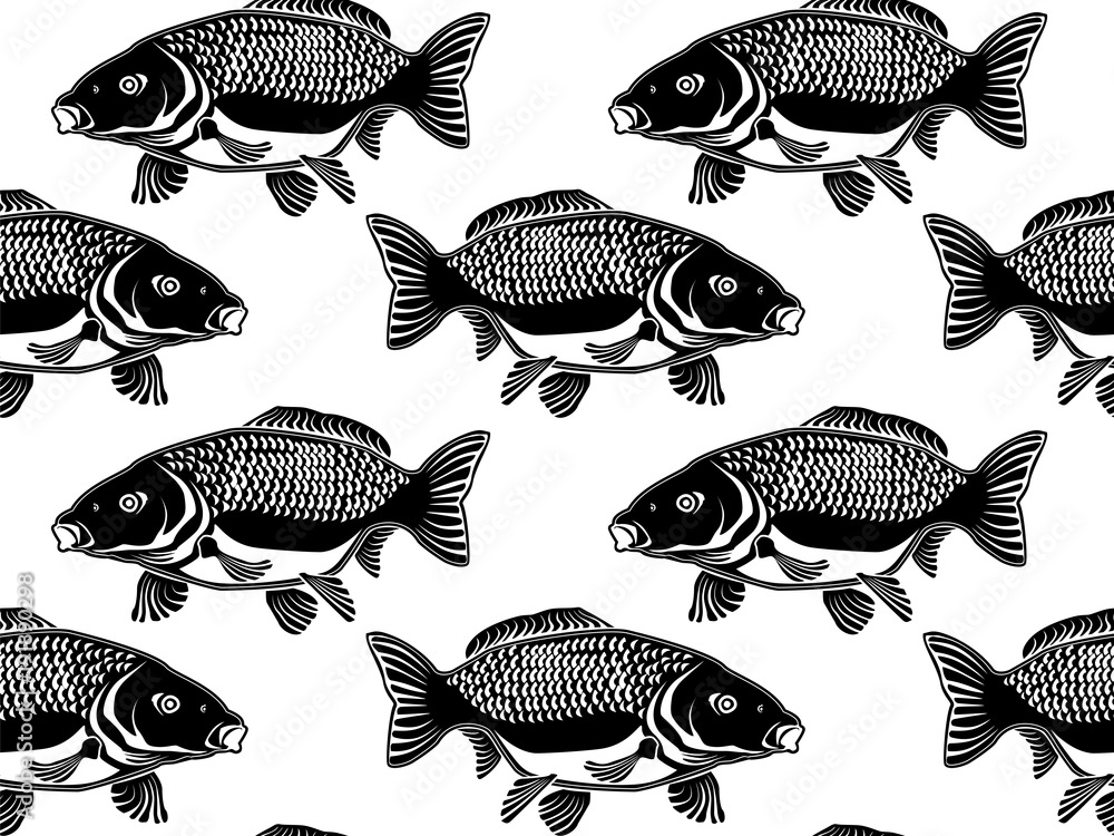 Carpio black pattern