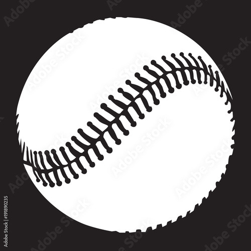 Baseball ball white