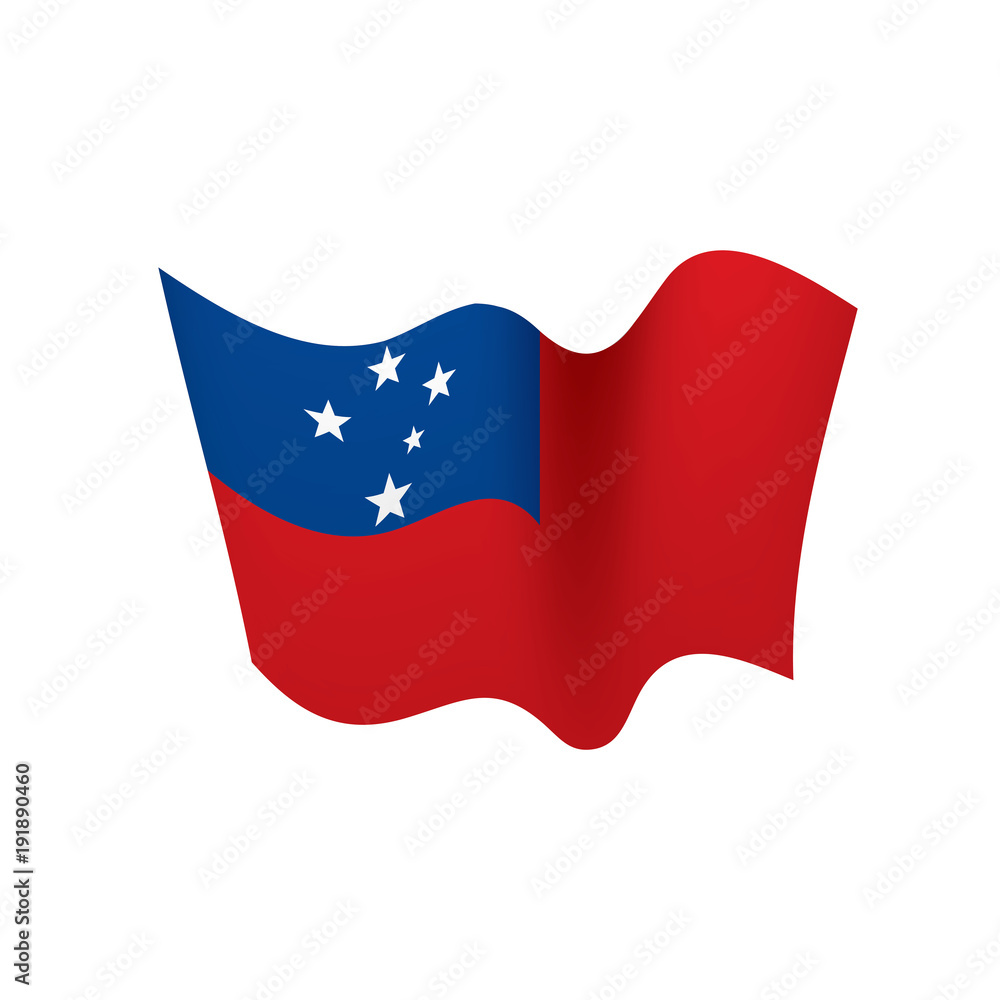Samoa flag, vector illustration Samoa flag, vector illustration