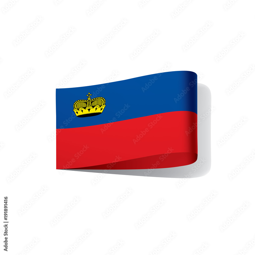 Fototapeta premium liechtenstein flag, vector illustration