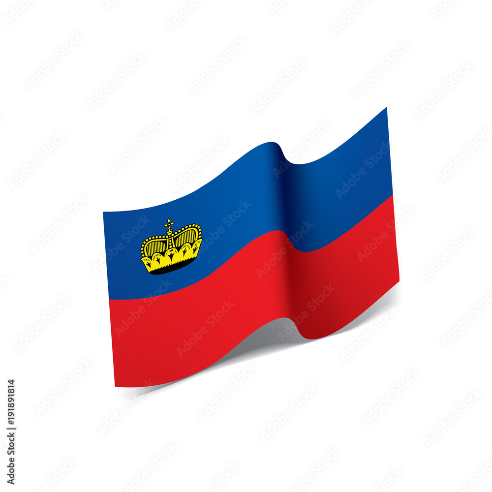 Fototapeta premium liechtenstein flag, vector illustration