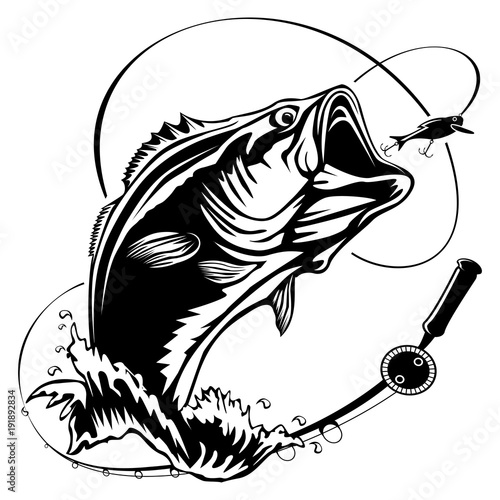 fishing bass bigmouth