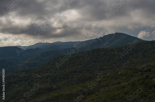 Fototapeta Naklejka Na Ścianę i Meble -  Panorama of Garraf Natural Park, Catalunya