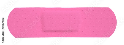 Pink Strip of ADHESIVE BANDAGE PLASTER - Medical Equipment