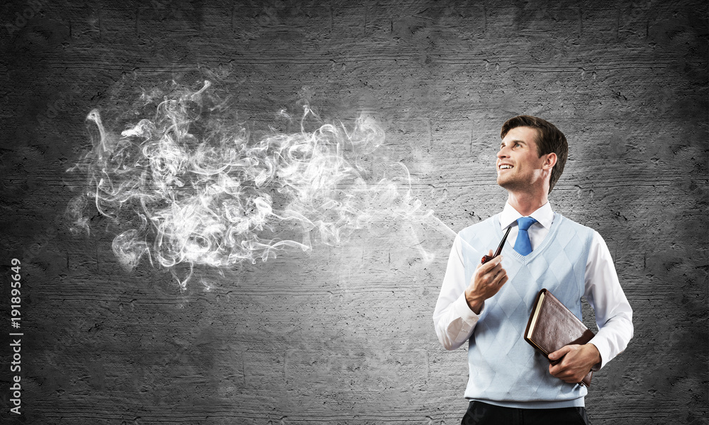 Conceptual image of young businessman. Conceptual image of young businessman.