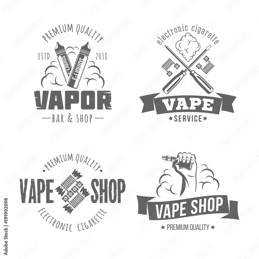 vape vector badges