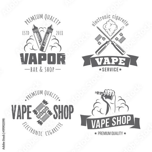 vape vector badges