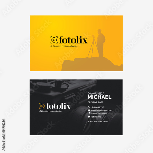 Photographer Business Card Template