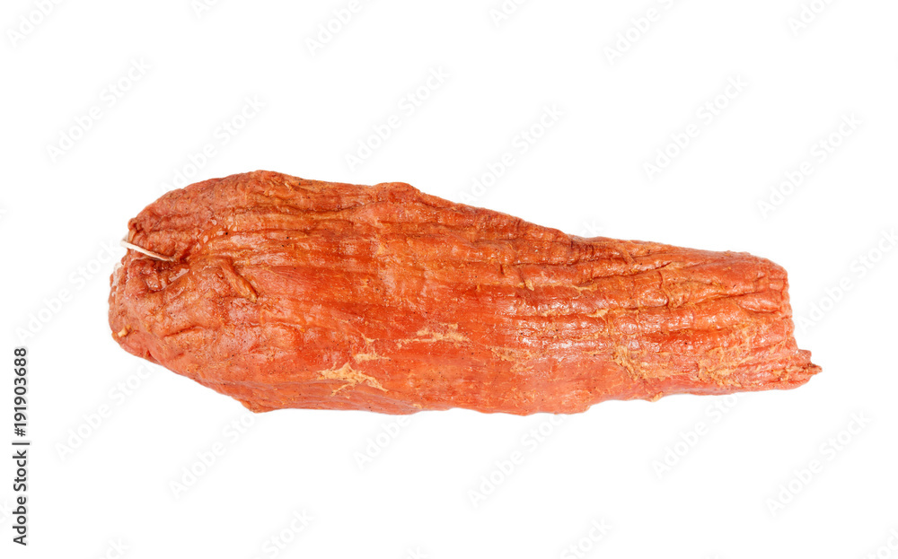 Smoked meat isolated on white background Smoked meat isolated on white background