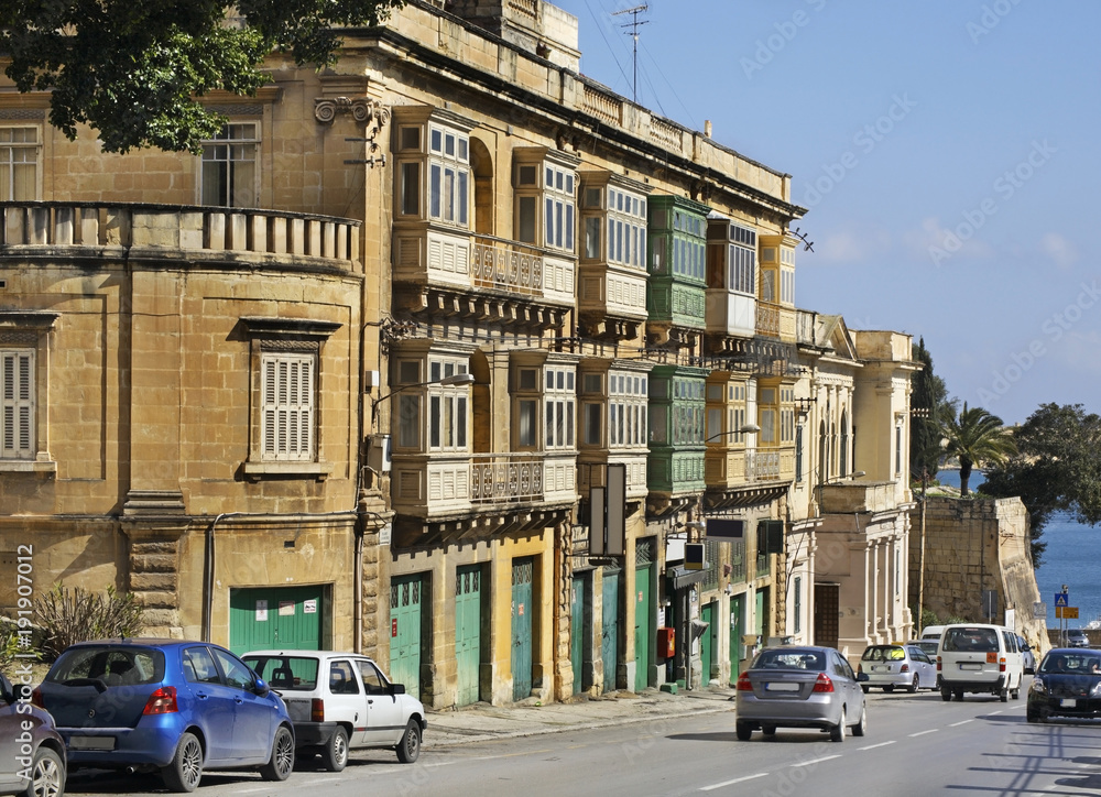 Street in Floriana. Malta