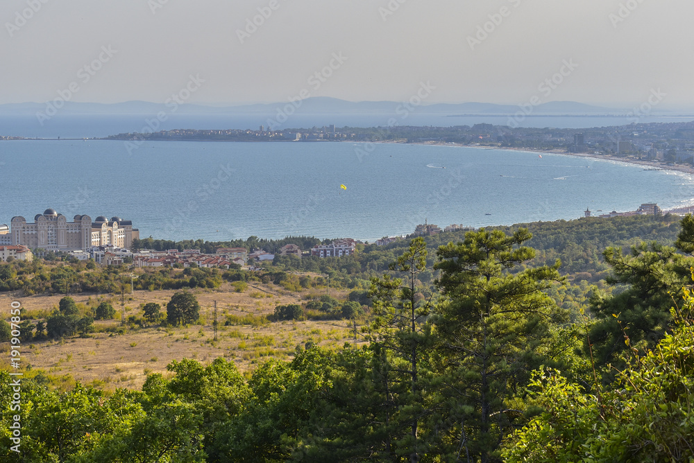 Fototapeta premium Panoramic view - Sunny beach