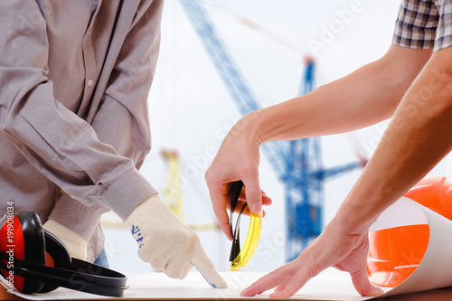 Concept, builders are discu...