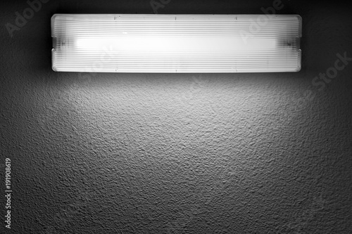 Bilde på lerret Modern light with fluorescent tube lamp