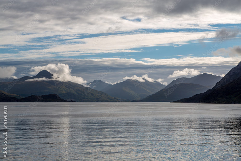 Cloudy Morning on the Deck of Ferry from Mallaig to Isle of Skye, Scotland