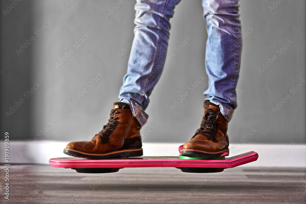 Standing on hoverboard Back To The Future 2 Standing on hoverboard Back To The Future 2