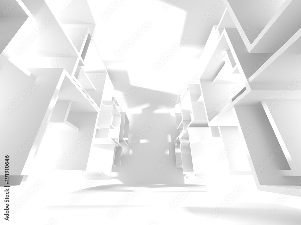 White Architecture Construction Modern Interior Background White Architecture Construction Modern Interior Background