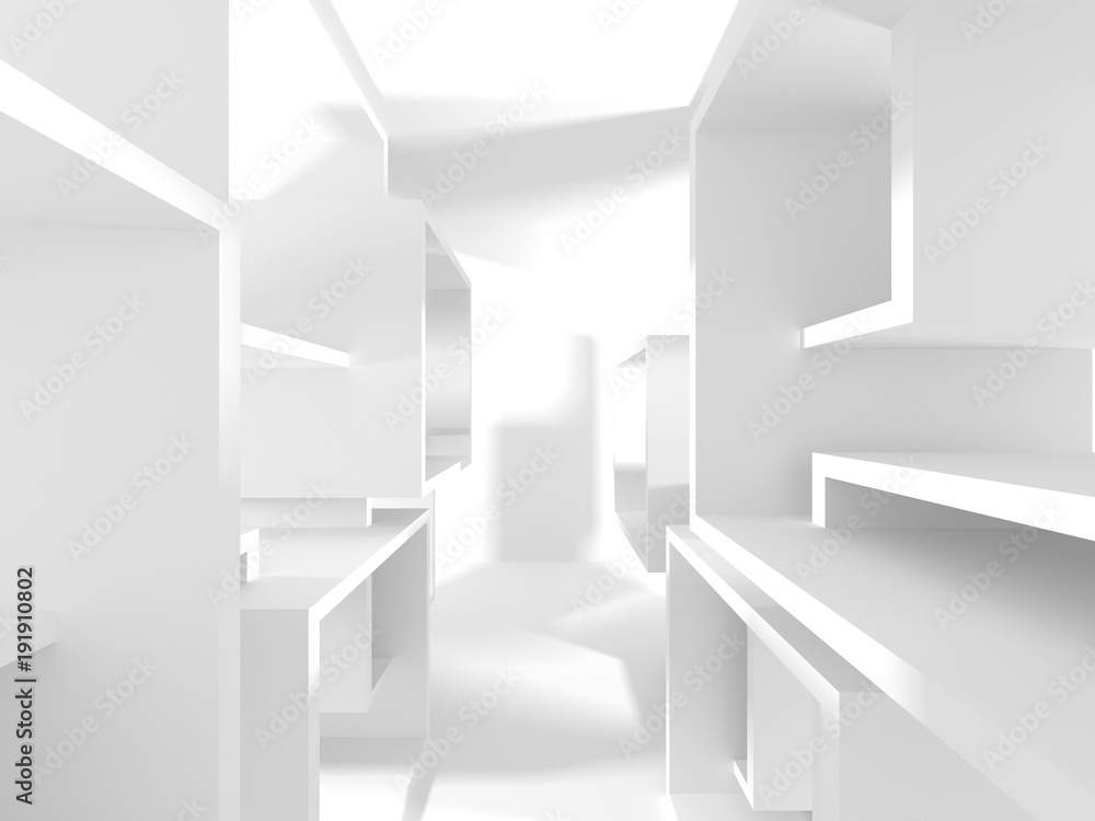 White Architecture Construction Modern Interior Background White Architecture Construction Modern Interior Background