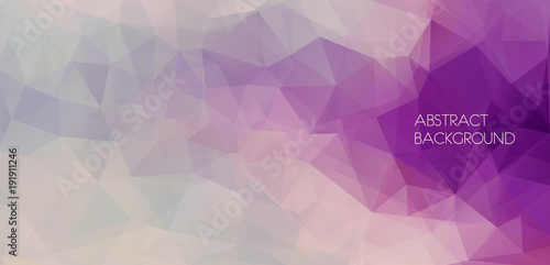 Flat abstract polygonal banner. Vector Background