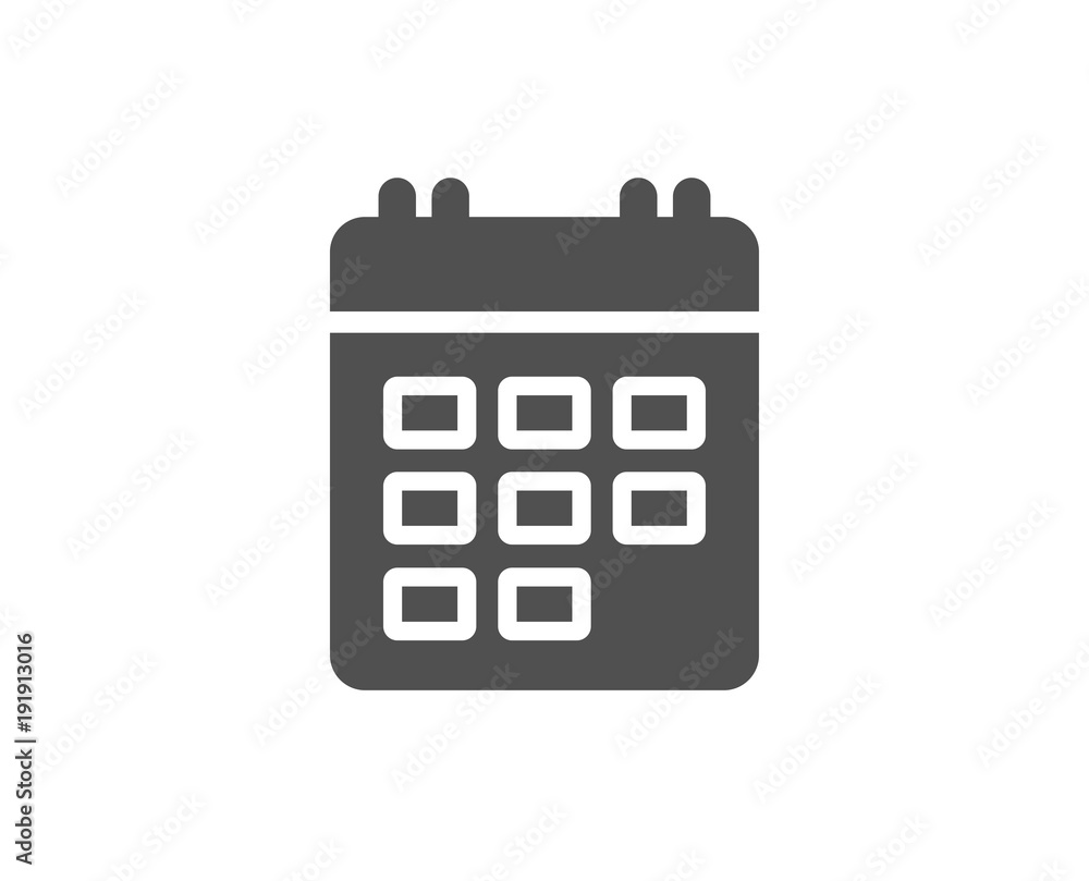 Calendar simple icon. Event reminder sign. Agenda symbol. Quality design elements. Classic style. Vector Calendar simple icon. Event reminder sign. Agenda symbol. Quality design elements. Classic style. Vector