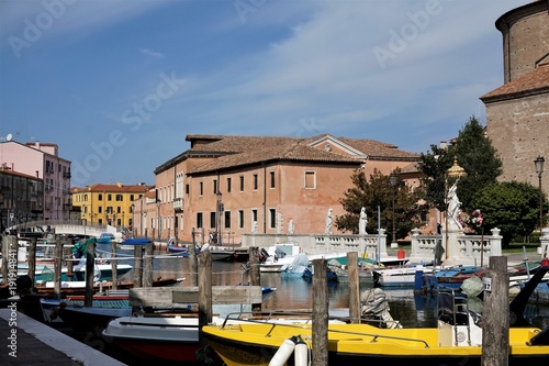 Small harbour in the city of Chioggia