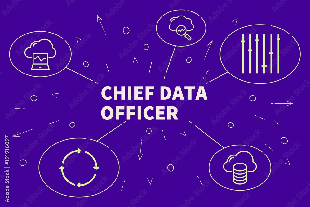 Ταπετσαρία Conceptual business illustration with the words chief data officer