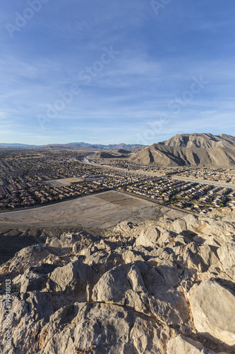 Photography Morning view of new neighborhoods and Route 215 from the top of Lone Mountain in Northwest Las Vegas