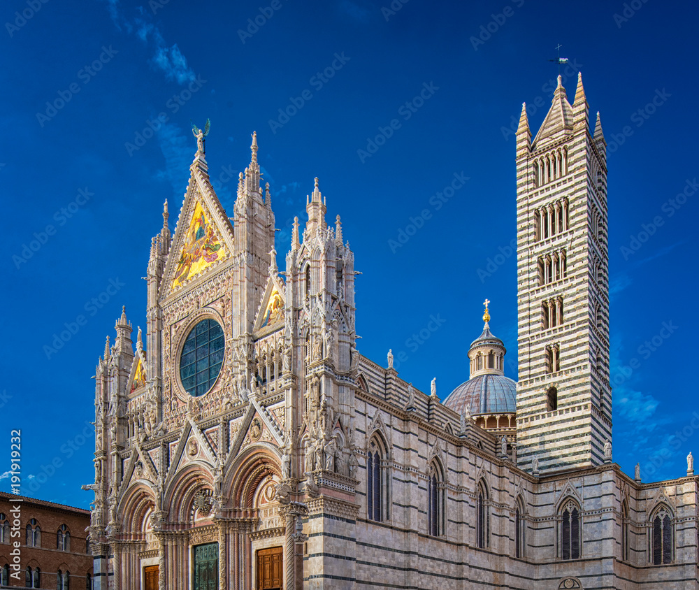 Exterior of Siena Dome, Italy