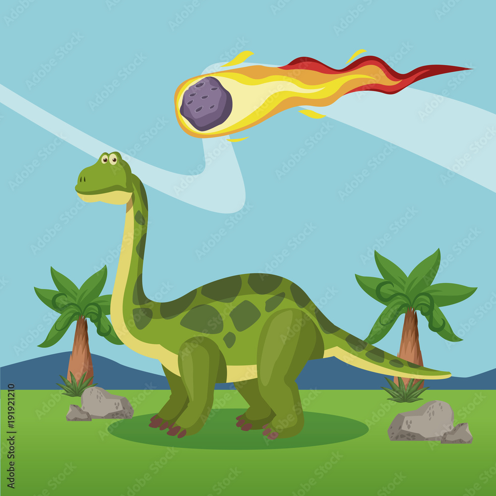 Dinosaurs extinction cartoons icon vector illustration graphic design Dinosaurs extinction cartoons icon vector illustration graphic design