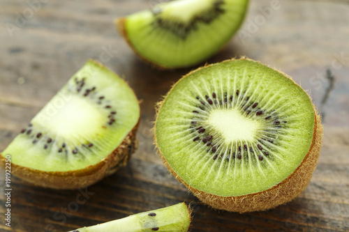 cut kiwi close-up
