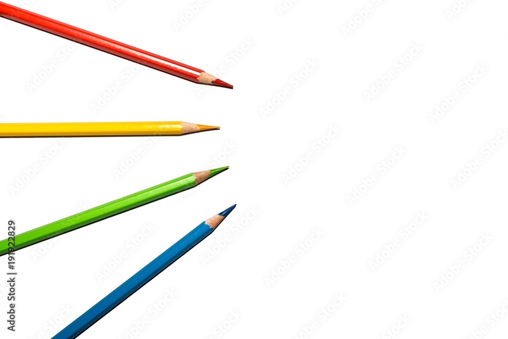 four colored pencils four colored pencils