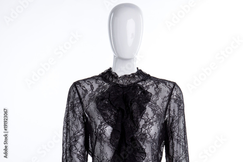 Φωτογραφία Female lace blouse with jabot