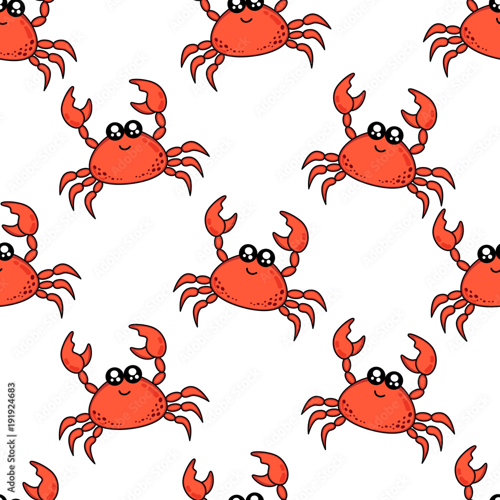 cute-kids-pattern-for-girls-and-boys-colorful-crab-on-the-abstract