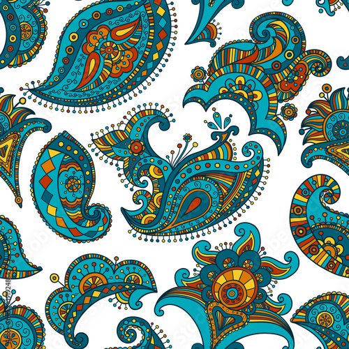 mehndi vector pattern   ethnic paisley buta hindu oriental ornament  curl  floral motif