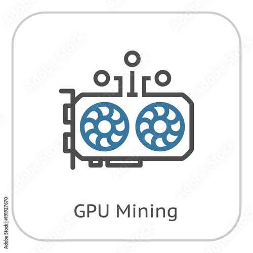 GPU Mining Icon.