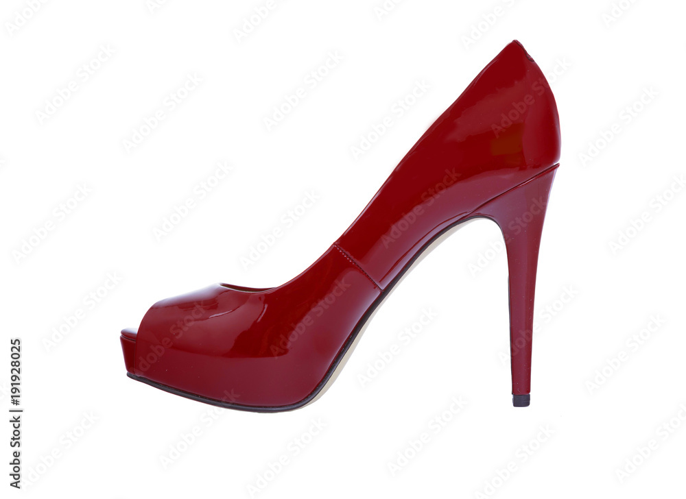 Red Patent Leather High Heel Shoe Red Patent Leather High Heel Shoe