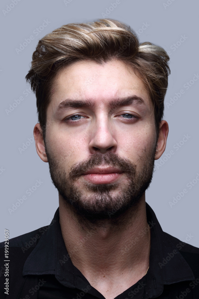 Close-up portrait of a young handsome man Close-up portrait of a young handsome man