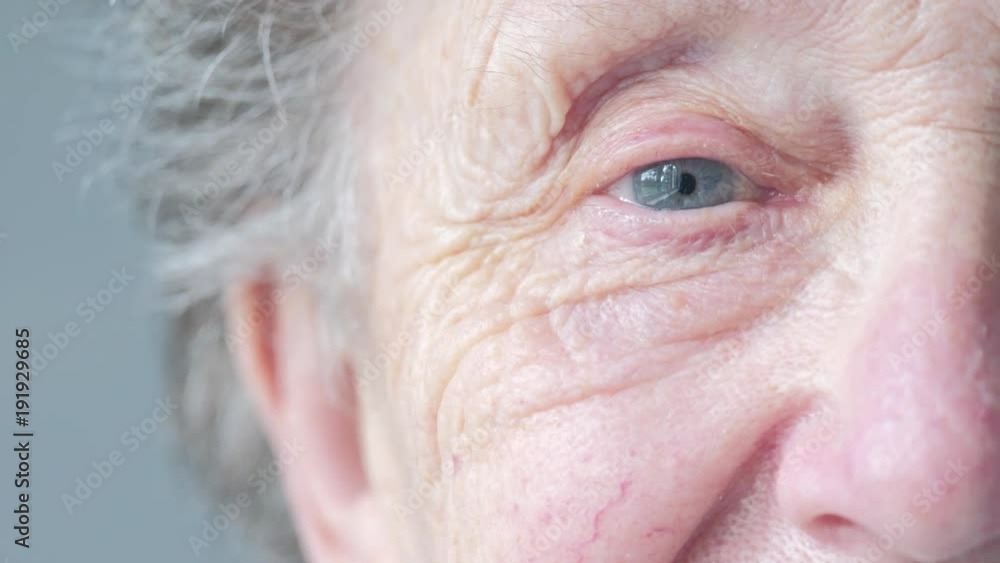 Close up portrait of an elderly caucasian woman Close up portrait of an elderly caucasian woman