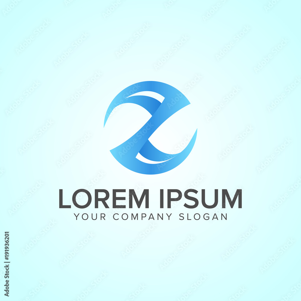 Letter Z 3D circle logo design concept template. fully editable vector Letter Z 3D circle logo design concept template. fully editable vector