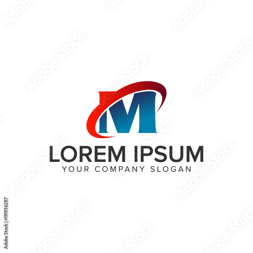 Free Download Letter M technology logo design concept template. fully editable vector - GFXLoad