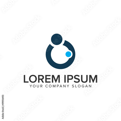 mom and baby logo design concept template. fully editable vector