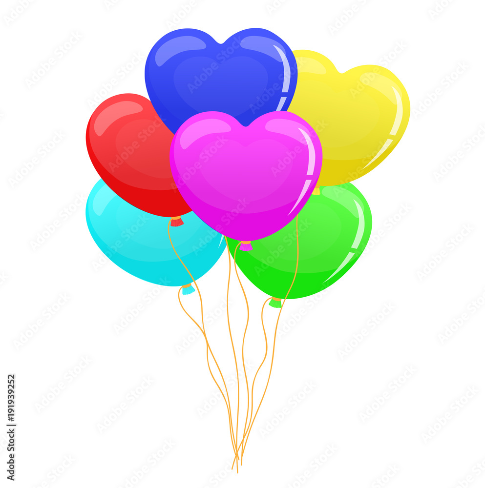 balloon heart set