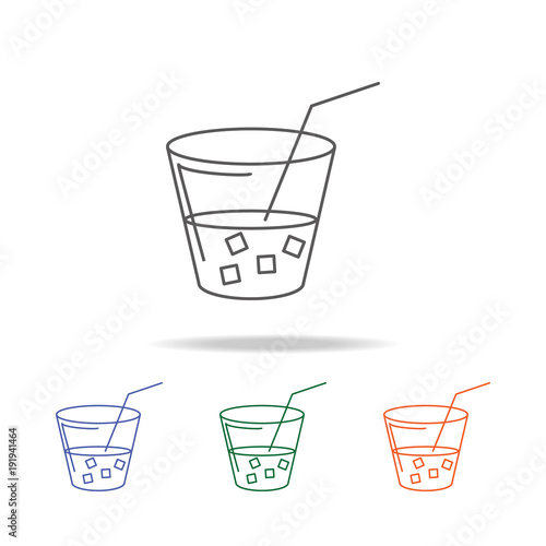 Coctail icon. Element of a party multi colored icon for mobile concept and web apps. Thin line icon for website design and development, app development. Premium icon