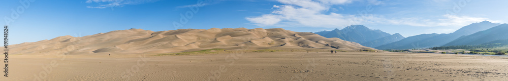 panorama of Great sand dune national park on the day,Colorado,usa.