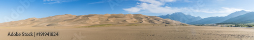 panorama of Great sand dune national park on the day Colorado usa.