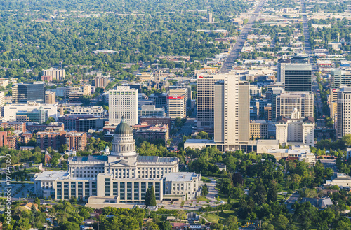 salt lake city,utah,usa. 2017/06/14 : beautiful salt lake city at sunset.