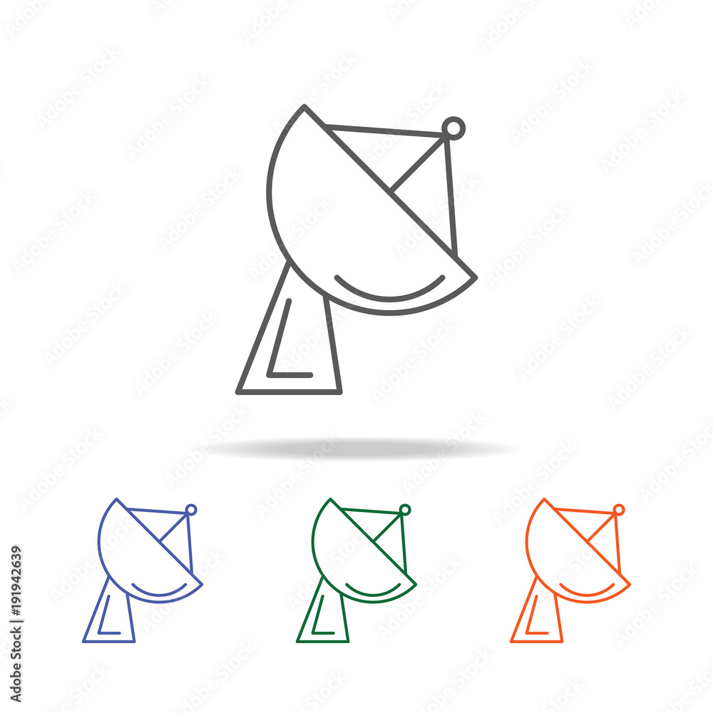 Satellite Dish Icon. Element of a space multi colored icon for mobile concept and web apps. Thin line icon for website design and development, app development. Premium icon Satellite Dish Icon. Element of a space multi colored icon for mobile concept and web apps. Thin line icon for website design and development, app development. Premium icon