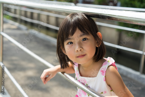 Asian Thailand kids little girl smiling happy