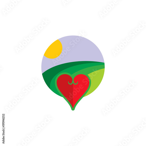 Free Download Love Nature Logo Icon Design - GFXLoad