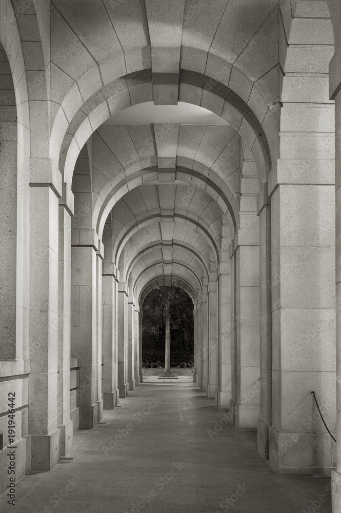 Classical corridor of historical architecture