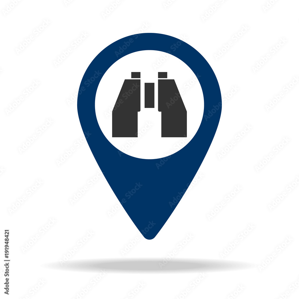 viewpoint in blue map pin icon. Element of map point for mobile concept and web apps. Icon for website design and development, app development. Premium icon viewpoint in blue map pin icon. Element of map point for mobile concept and web apps. Icon for website design and development, app development. Premium icon